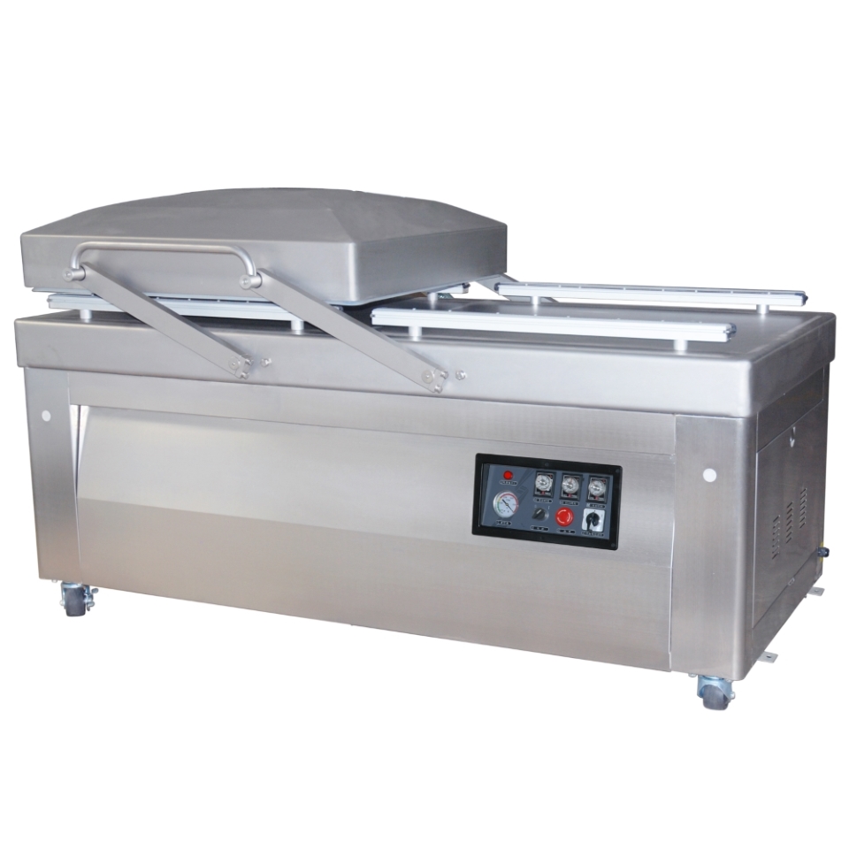Напольный вакуумный упаковщик HVC-820S/2B (нерж., обрезка)
