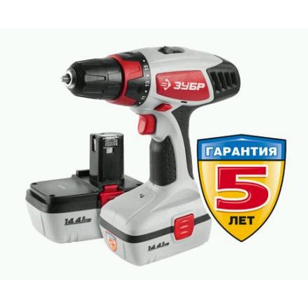 Дрель-шуруповерт Зубр ЗДА-14.4-2 КИН20
