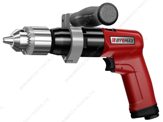 BM-7005A Пневмодрель пистолетная низкооборотистая 1/2", 1 HP, 13 мм, 500 об/мин
