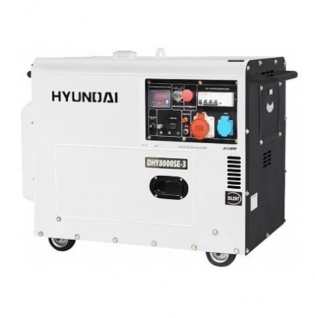Дизельный генератор Hyundai DHY 8000SE-3
